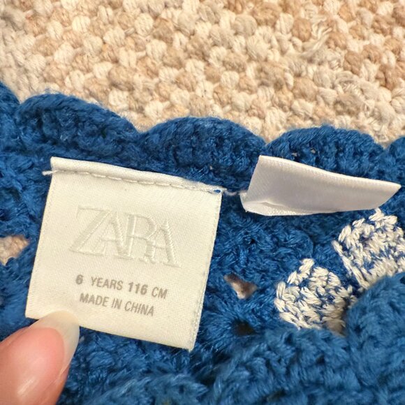 Zara crocheted dress size:6yr - Picture 3 of 3